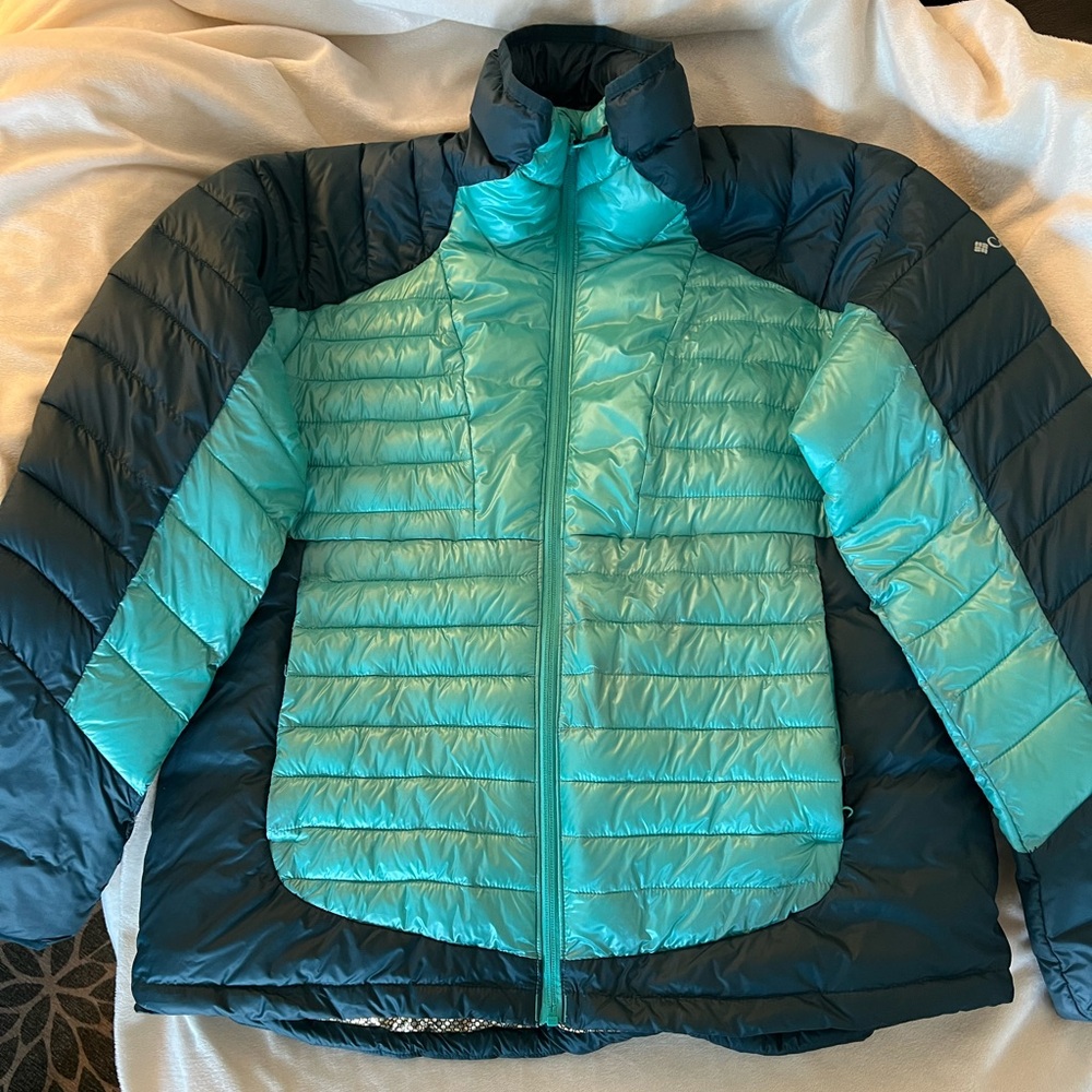 Women's Columbia Teal and Navy Ski Jacket